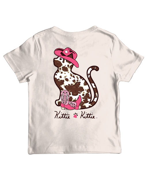 COW PRINT KITTIE, YOUTH SS (PRINTED TO ORDER) - Puppie Love