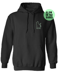 DANCING SKELETONS KITTIE, ADULT HOODIE