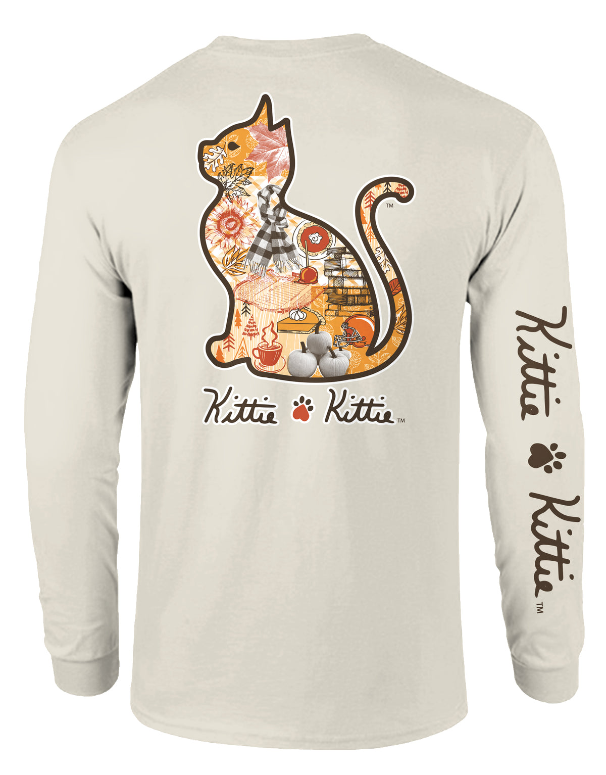 FALL COLLAGE KITTIE, ADULT LS