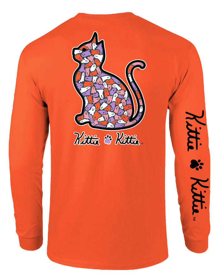 GHOST PATTERN KITTIE, ADULT LS - Puppie Love