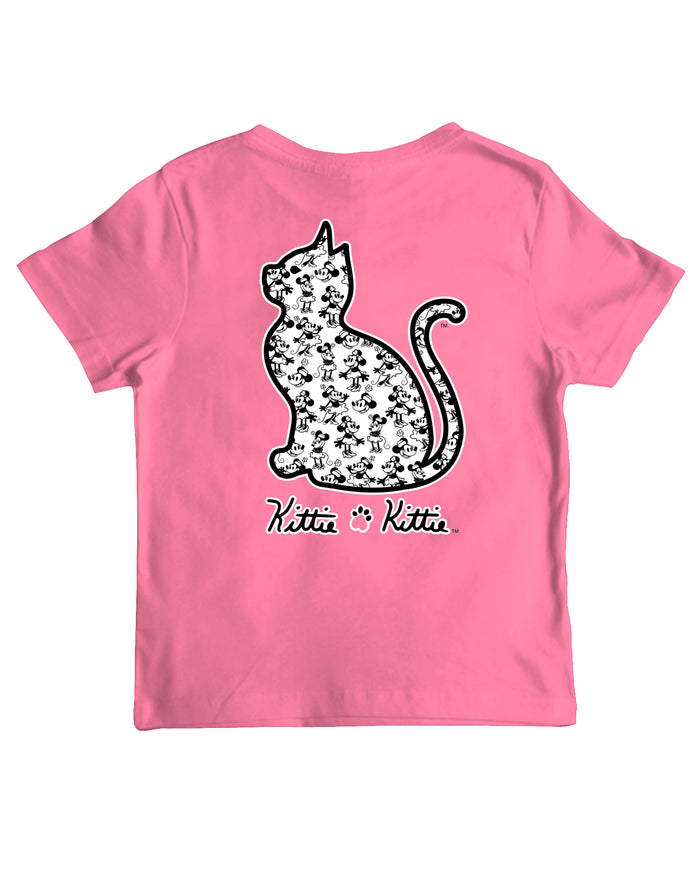 GIRL MOUSE PATTERN KITTIE, YOUTH SS KITTIE KITTIE