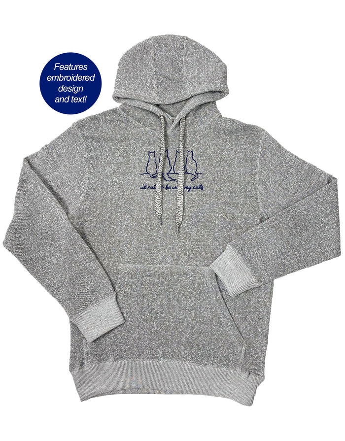 I'D RATHER BE WITH MY CATS, NANTUCKET HOODIE