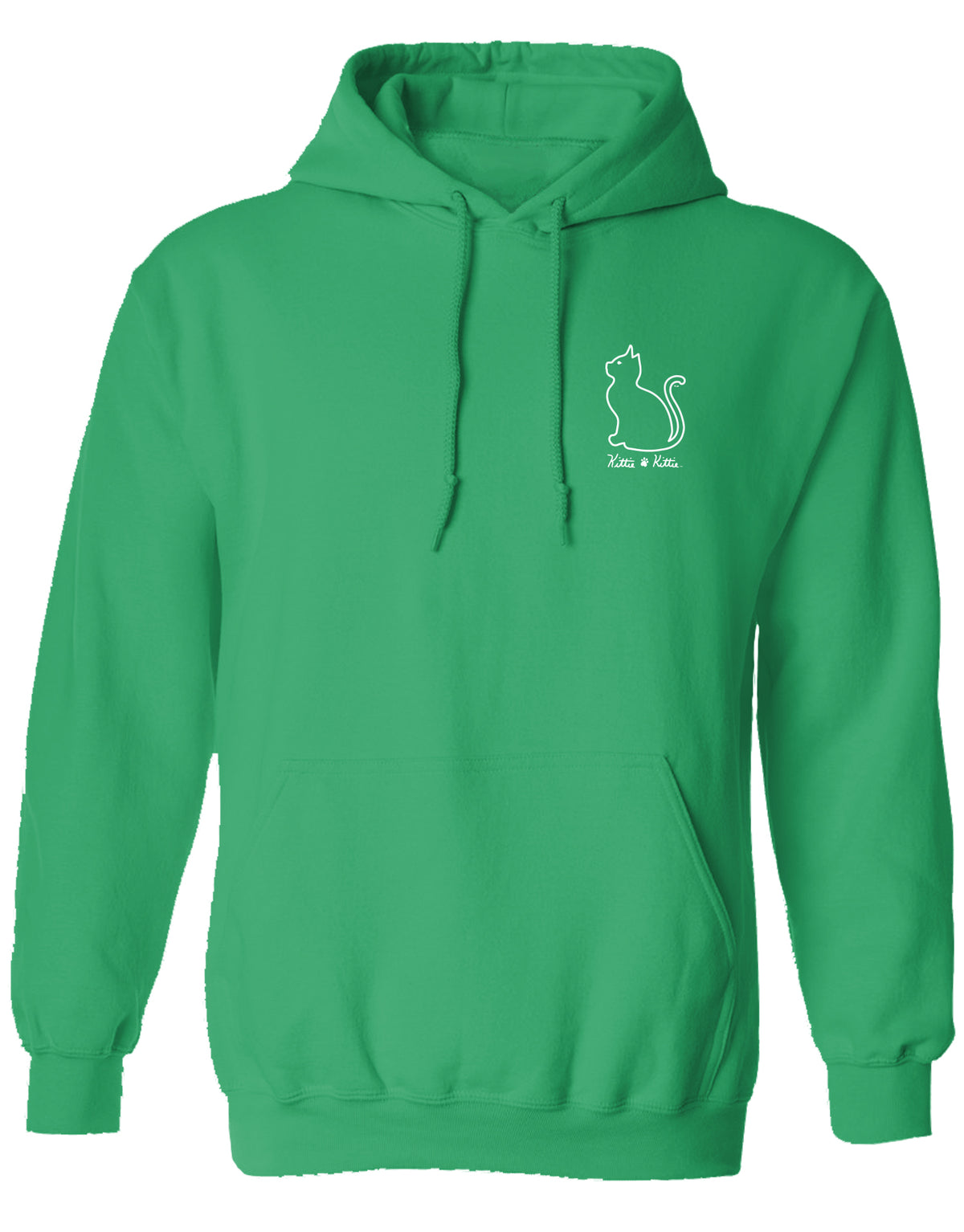 JUST A GIRL (CHRISTMAS) KITTIE, ADULT HOODIE KITTIE KITTIE
