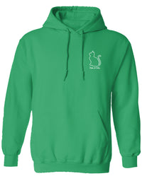JUST A GIRL (CHRISTMAS) KITTIE, ADULT HOODIE KITTIE KITTIE