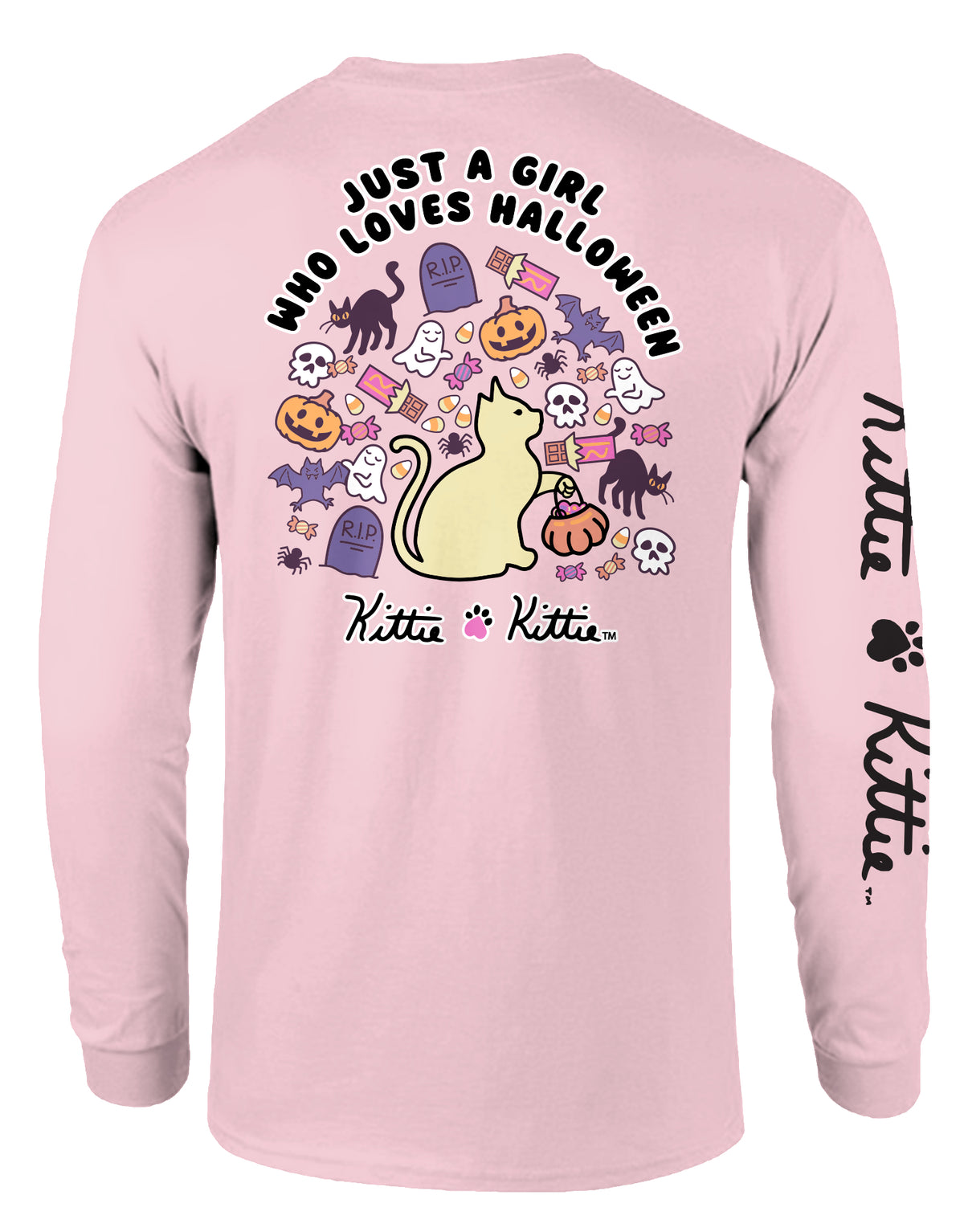 JUST A GIRL (HALLOWEEN) KITTIE, ADULT LS