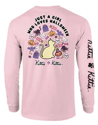 JUST A GIRL (HALLOWEEN) KITTIE, ADULT LS