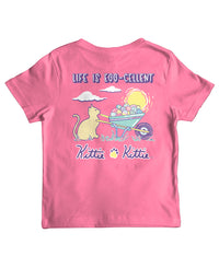 LIFE IS EGG-CELLENT KITTIE, YOUTH SS (PRINTED TO ORDER) - Puppie Love