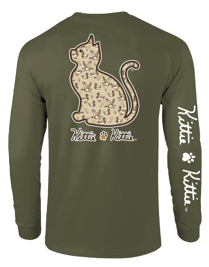 MALLARD PATTERN KITTIE, ADULT LS KITTIE KITTIE