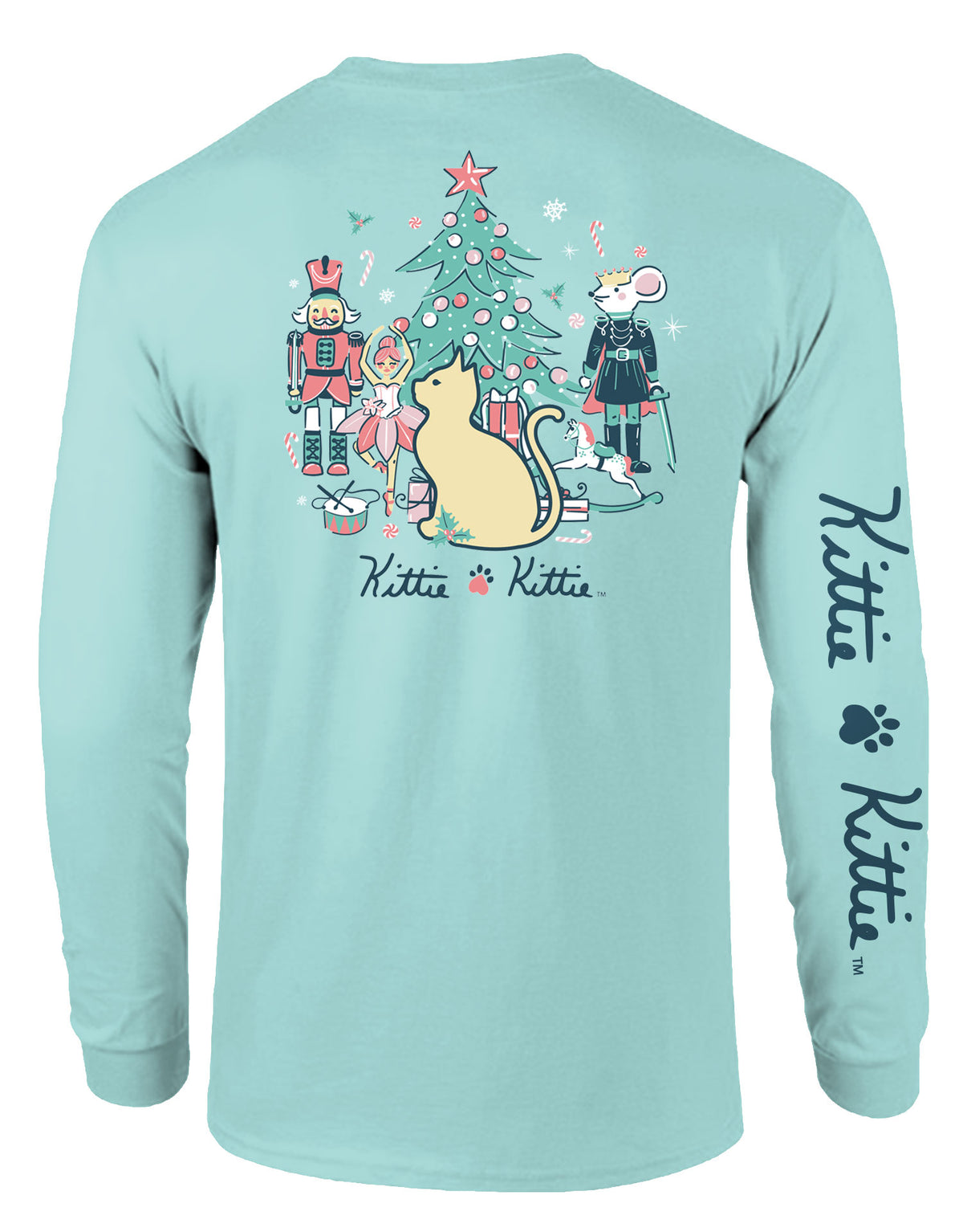 NUTCRACKER BALLET KITTIE, ADULT LS