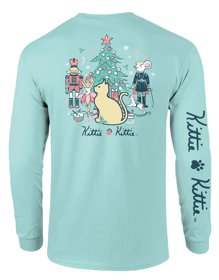 NUTCRACKER BALLET KITTIE, ADULT LS
