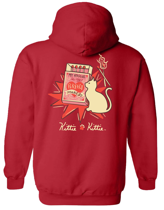 PERFECT MATCH KITTIE, ADULT HOODIE - Puppie Love