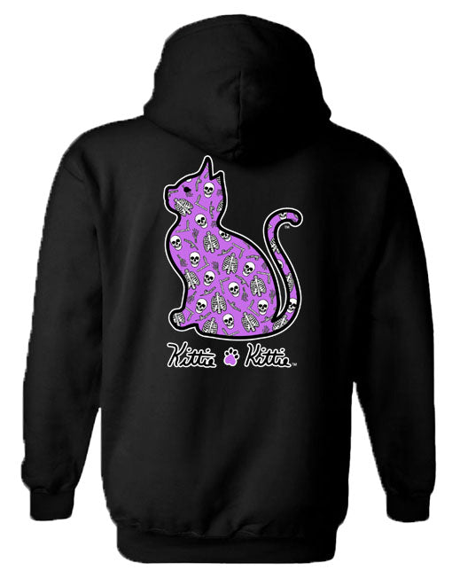 SKELETONS KITTIE, ADULT HOODIE - Puppie Love