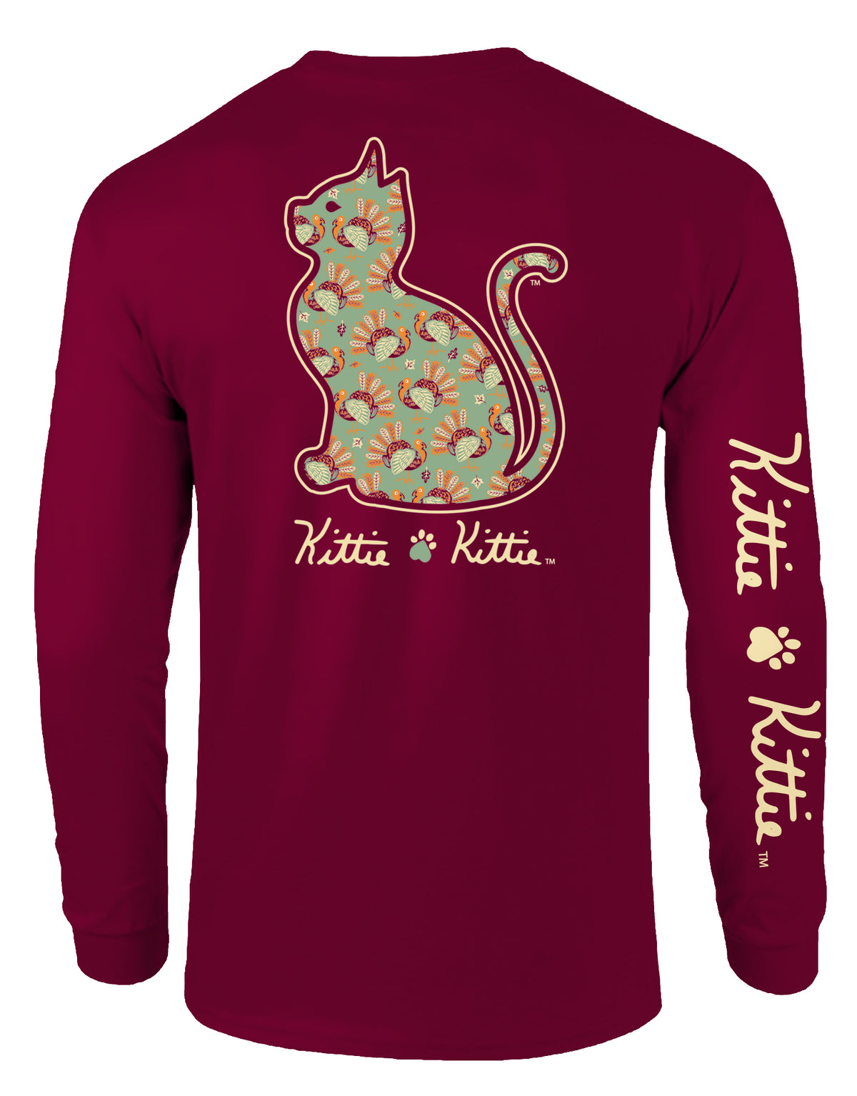WHIMSY TURKEY KITTIE, ADULT LS