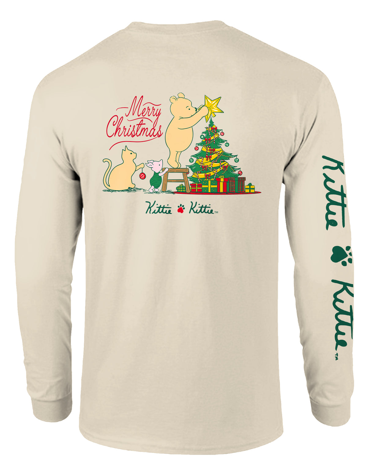 WINNIE CHRISTMAS KITTIE, ADULT LS