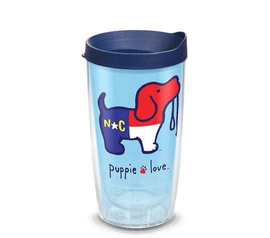 NORTH CAROLINA PUP 16oz TUMBLER - Puppie Love