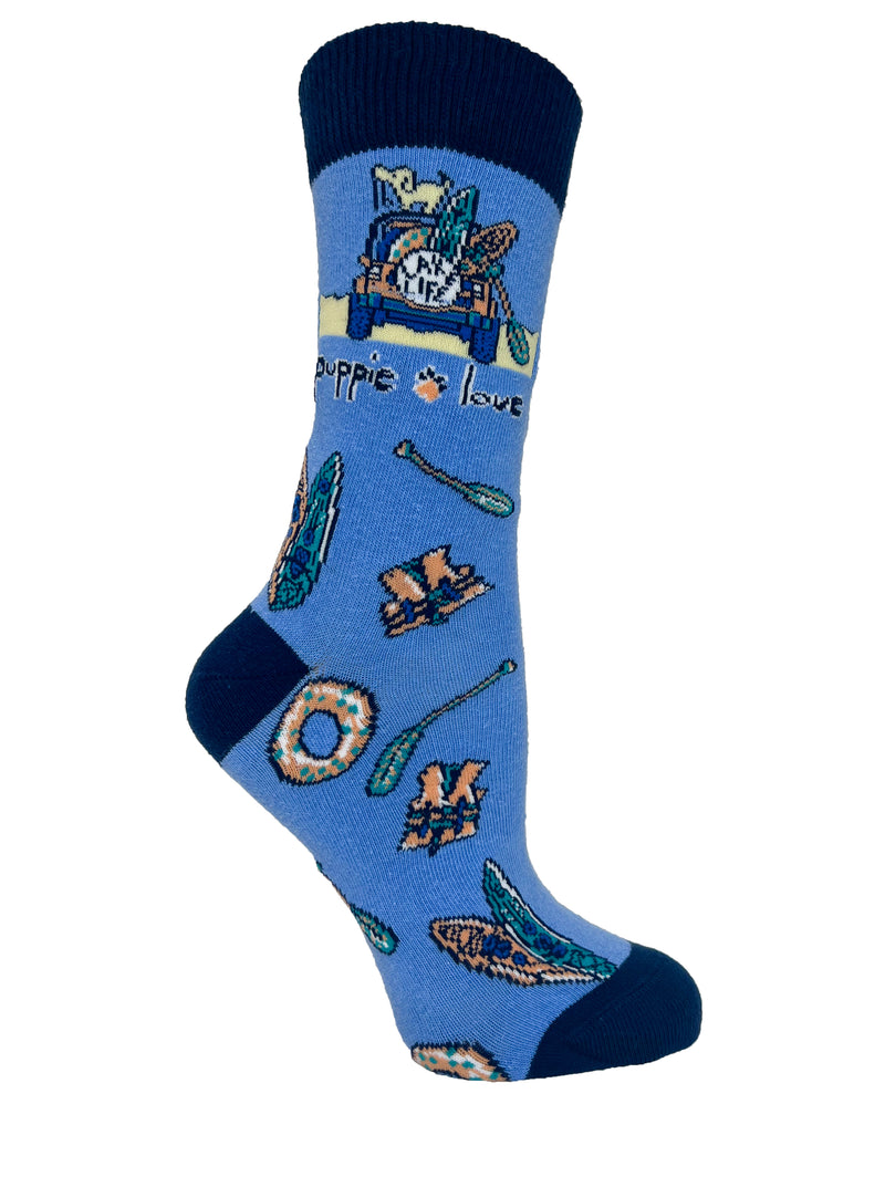 ADULT CREW SOCK, LAKE LIFE PUP - Puppie Love