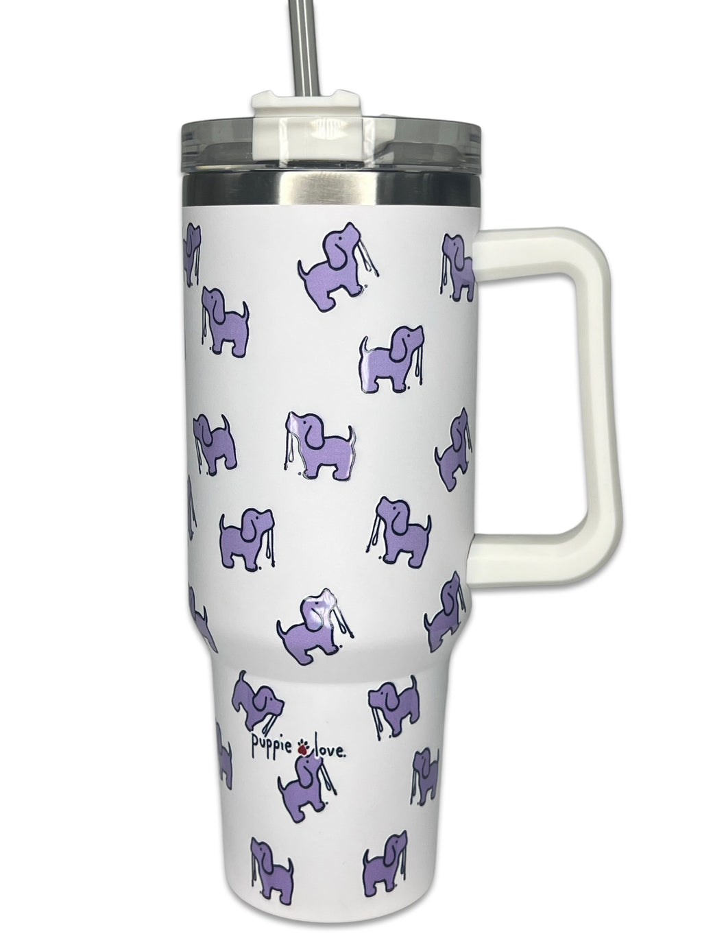 Home I'll Be Watching You Pup 40oz Stainless Steel Tumbler with Straw