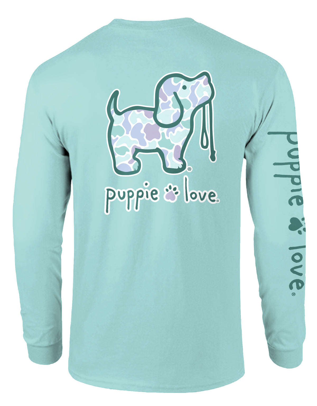 AQUA CAMO PUP, ADULT LS