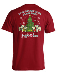 AROUND THE TREE PUPS PUPPIE LOVE