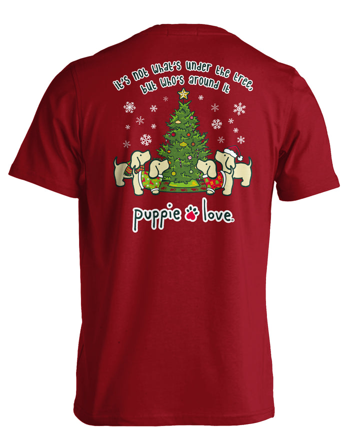 AROUND THE TREE PUPS PUPPIE LOVE