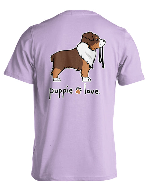 AUSTRALIAN SHEPHERD PUP (RED & WHITE) (PRINTED TO ORDER)