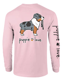 AUSTRALIAN SHEPHERD PUP (TRI MERLE), ADULT LS (PRINTED TO ORDER) - Puppie Love