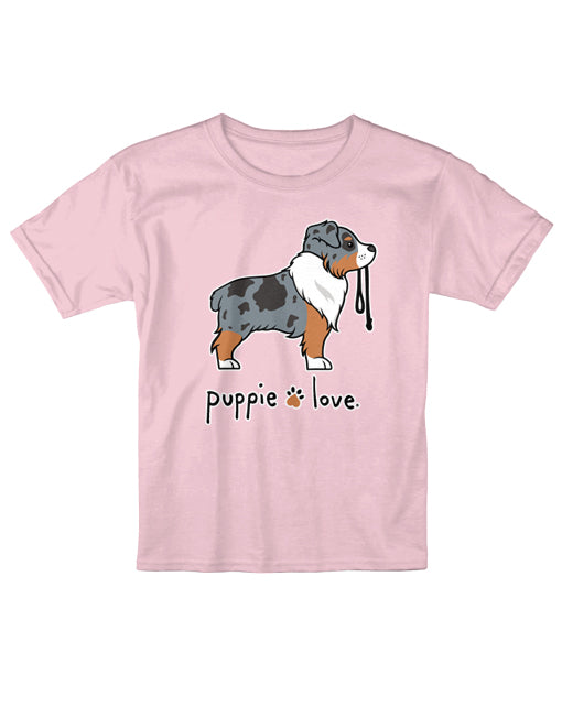 AUSTRALIAN SHEPHERD PUP (TRI MERLE), YOUTH SS (PRINTED TO ORDER)