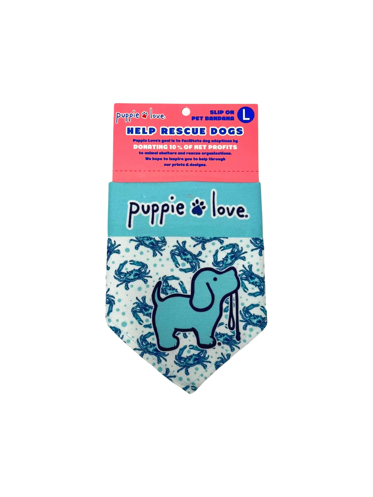 CRAB PATTERN PUP DOG BANDANA - Puppie Love