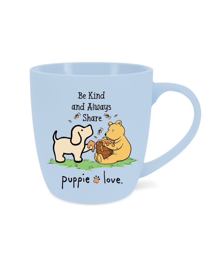 BE KIND AND ALWAYS SHARE PUP MUG