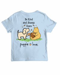 BE KIND AND ALWAYS SHARE PUP, YOUTH SS - Puppie Love