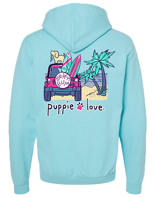 BEACH BUM PUP, ADULT HOODIE - Puppie Love