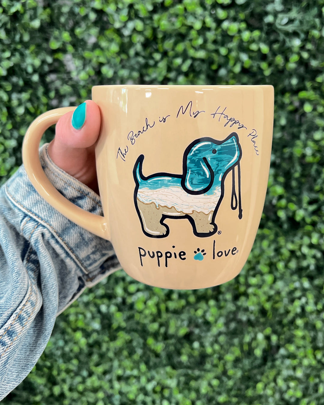 BEACH IS MY HAPPY PLACE PUP MUG - Puppie Love