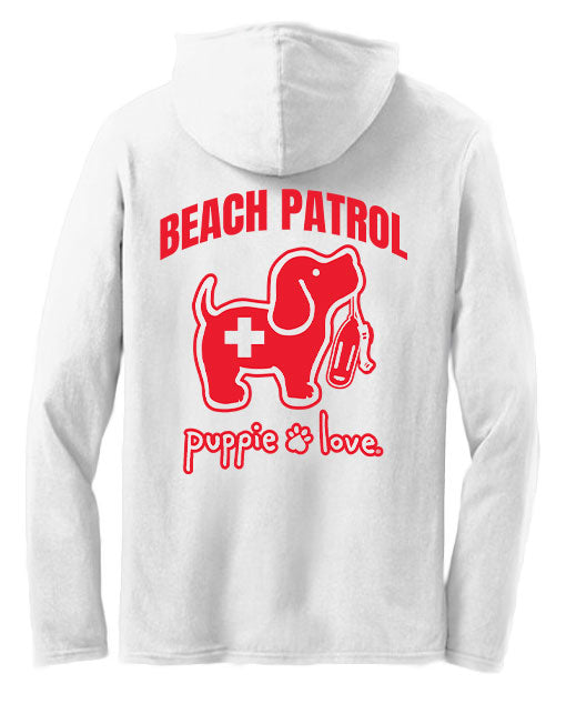 BEACH PATROL PUP, ADULT HOODIE TEE - Puppie Love