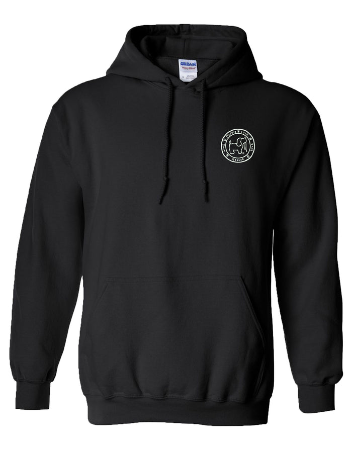 BLACK BARK MANOR PUP, ADULT HOODIE