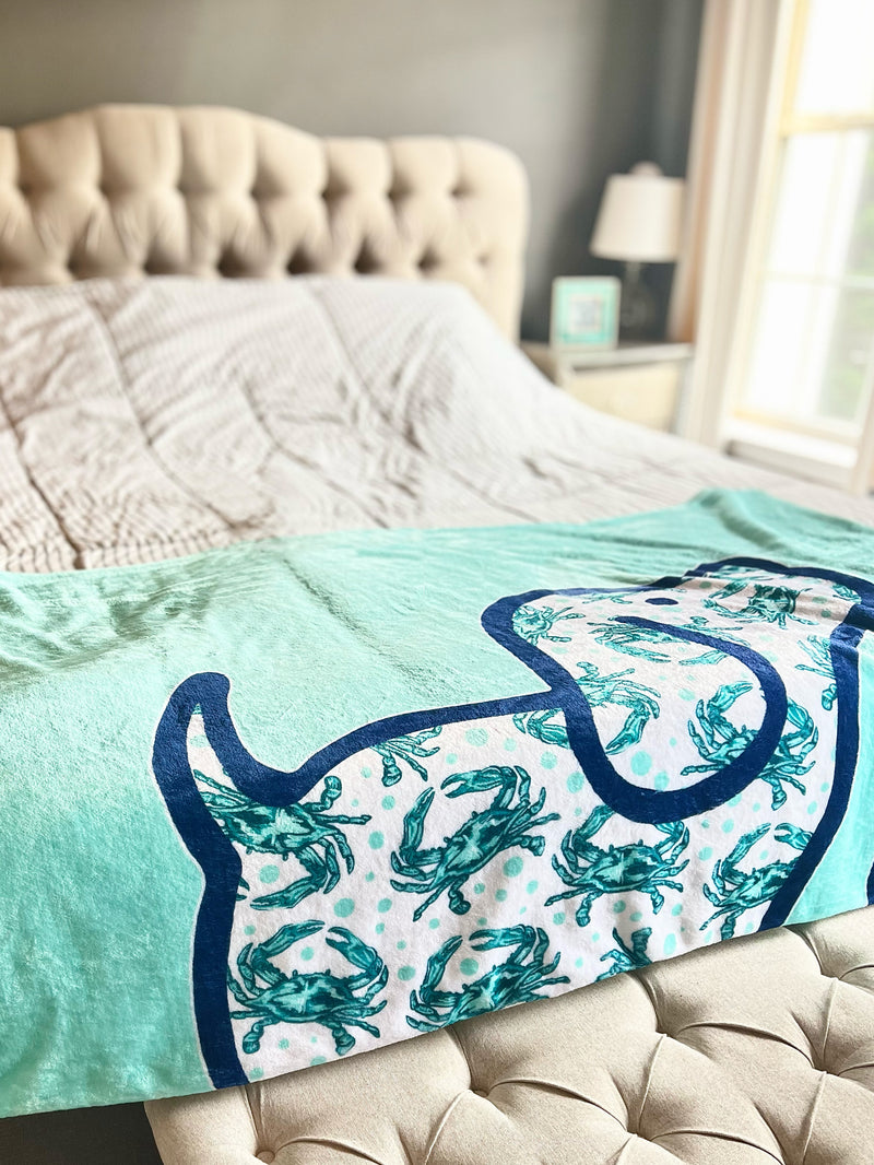 CRAB PATTERN PUP BLANKET - Puppie Love