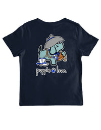 BLUE AND WHITE MASCOT PUP, YOUTH SS