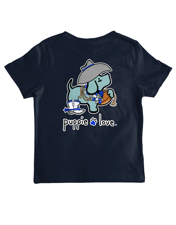 BLUE AND WHITE MASCOT PUP, YOUTH SS