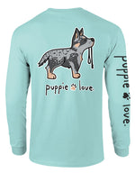 BLUE HEELER PUP, ADULT LS (PRINTED TO ORDER) - Puppie Love