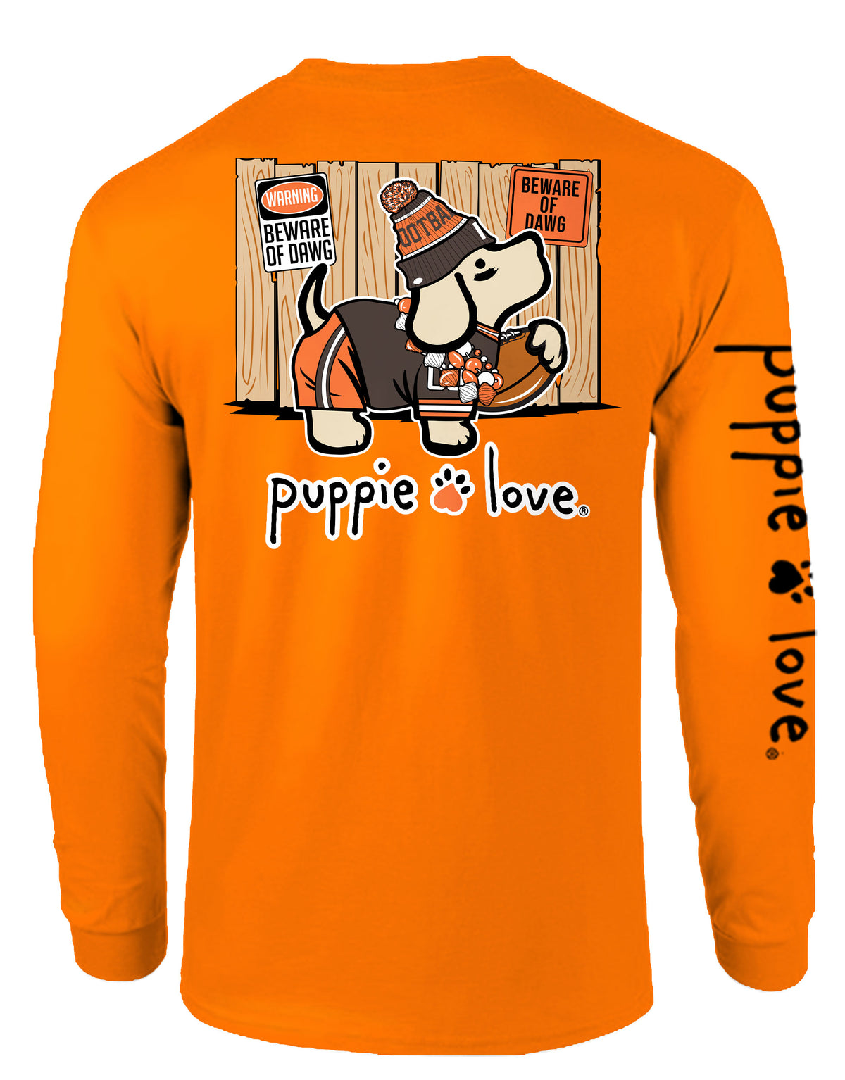 BROWN AND ORANGE MASCOT PUP, ADULT LS - Puppie Love