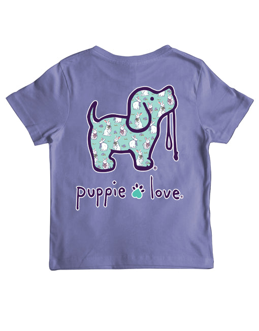 BUNNY PATTERN PUP, YOUTH SS - Puppie Love