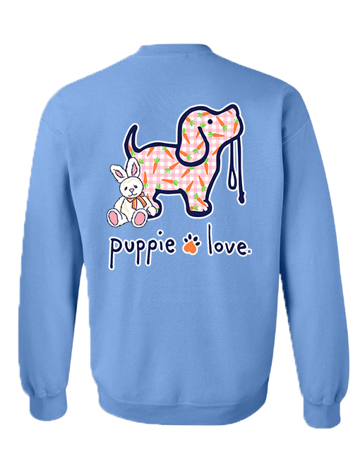 CARROT PATTERN PUP, ADULT SWEATSHIRT - Puppie Love