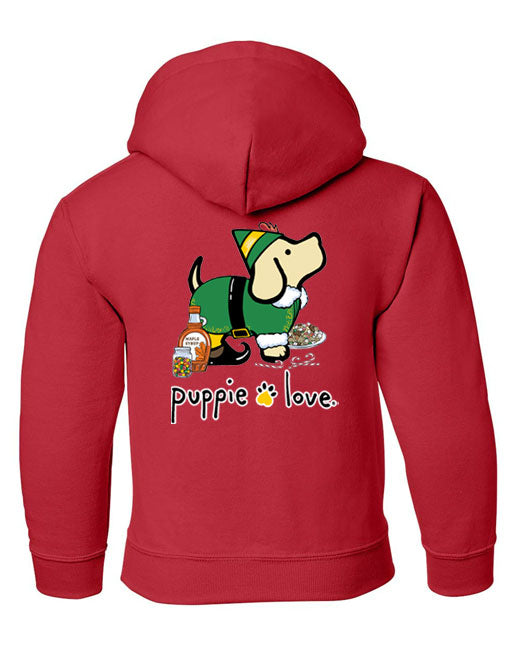 CHRISTMAS ELF PUP, YOUTH HOODIE - Puppie Love