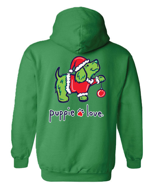 CHRISTMAS GROUCH PUP, ADULT HOODIE - Puppie Love