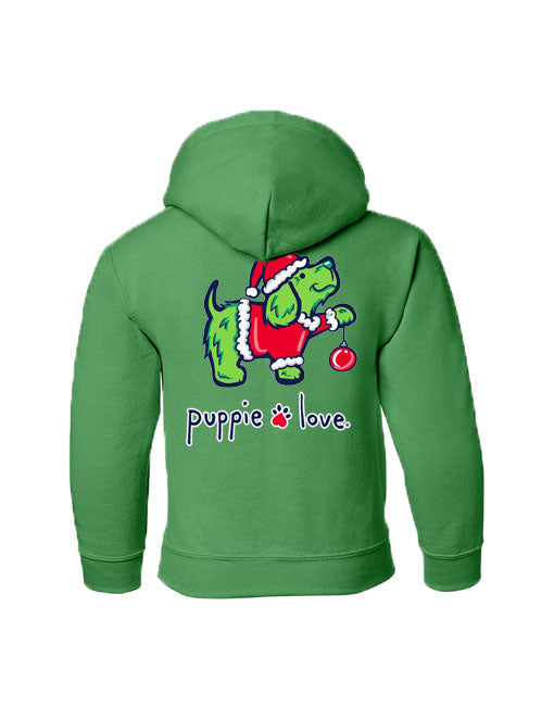 CHRISTMAS GROUCH PUP, YOUTH HOODIE - Puppie Love