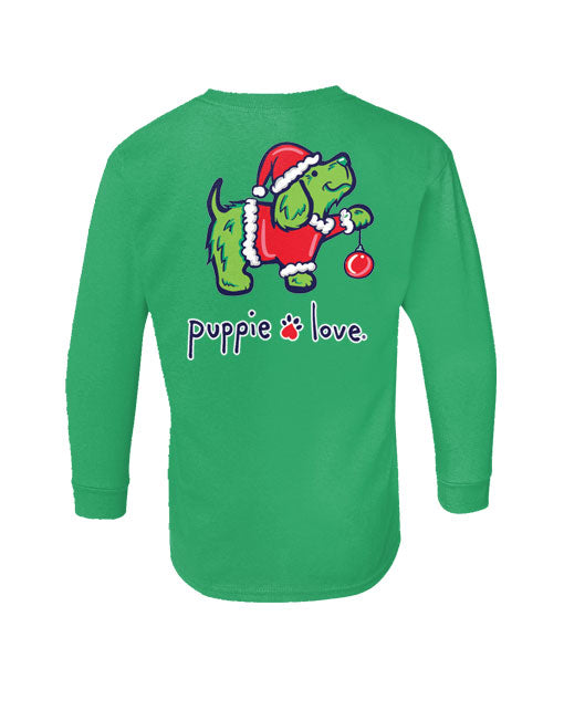 CHRISTMAS GROUCH PUP, YOUTH LS - Puppie Love