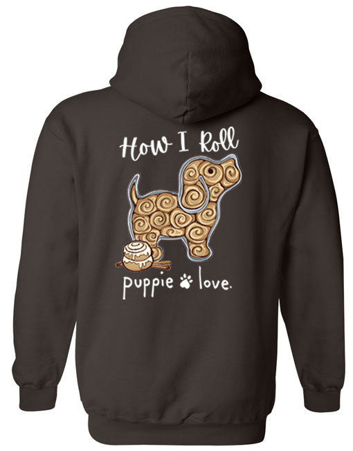 CINNAMON ROLL PUP, ADULT HOODIE - Puppie Love