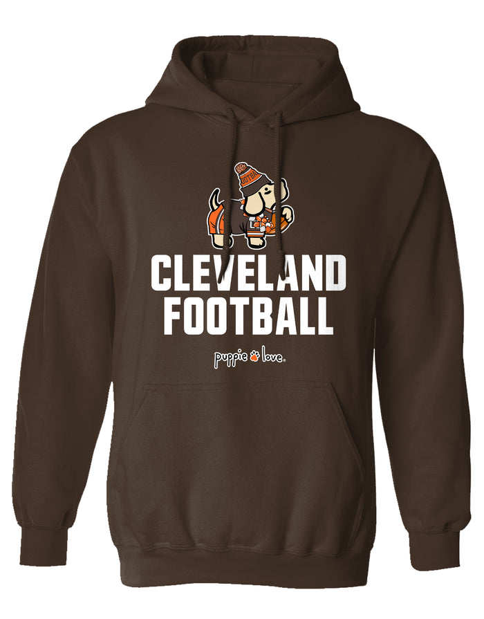 CLEVELAND FOOTBALL PUP, ADULT HOODIE