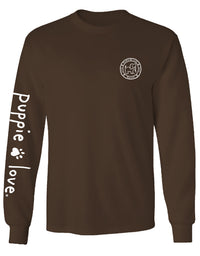 COFFEE PATTERN PUP, ADULT LS