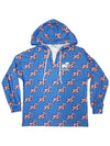 CORAL TURTLE PATTERN LOUNGE HOODIE - Puppie Love