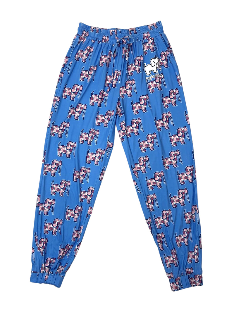 CORAL TURTLE PATTERN LOUNGE PANTS - Puppie Love